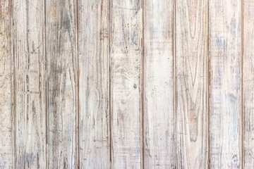 Old white grungy wood plank surface as the material textured and background