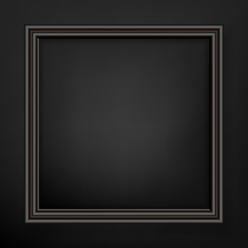 Empty black frame