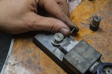 Jewelry factory and Design. jewelry production of wedding rings