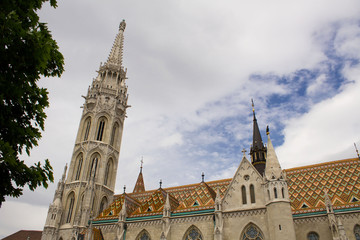 View of the church Matthias.Closeup.Budapest.Hungary.