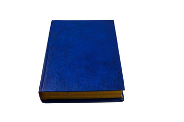 Blue book isolated on a white background