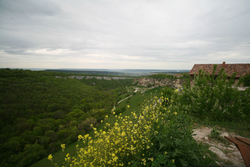 Fototapeta na wymiar Cave city Chufut-Kale, Bakhchisarai, Crimea, Russia.