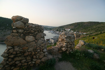 Fototapeta na wymiar View of Balaklava, Crimea, Russia.