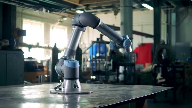 Collaborative robot is moving in different directions