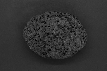 Black pumice stone