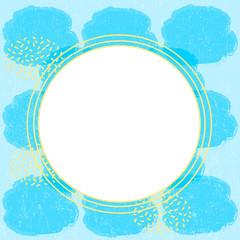 Memphis background with abstract shapes