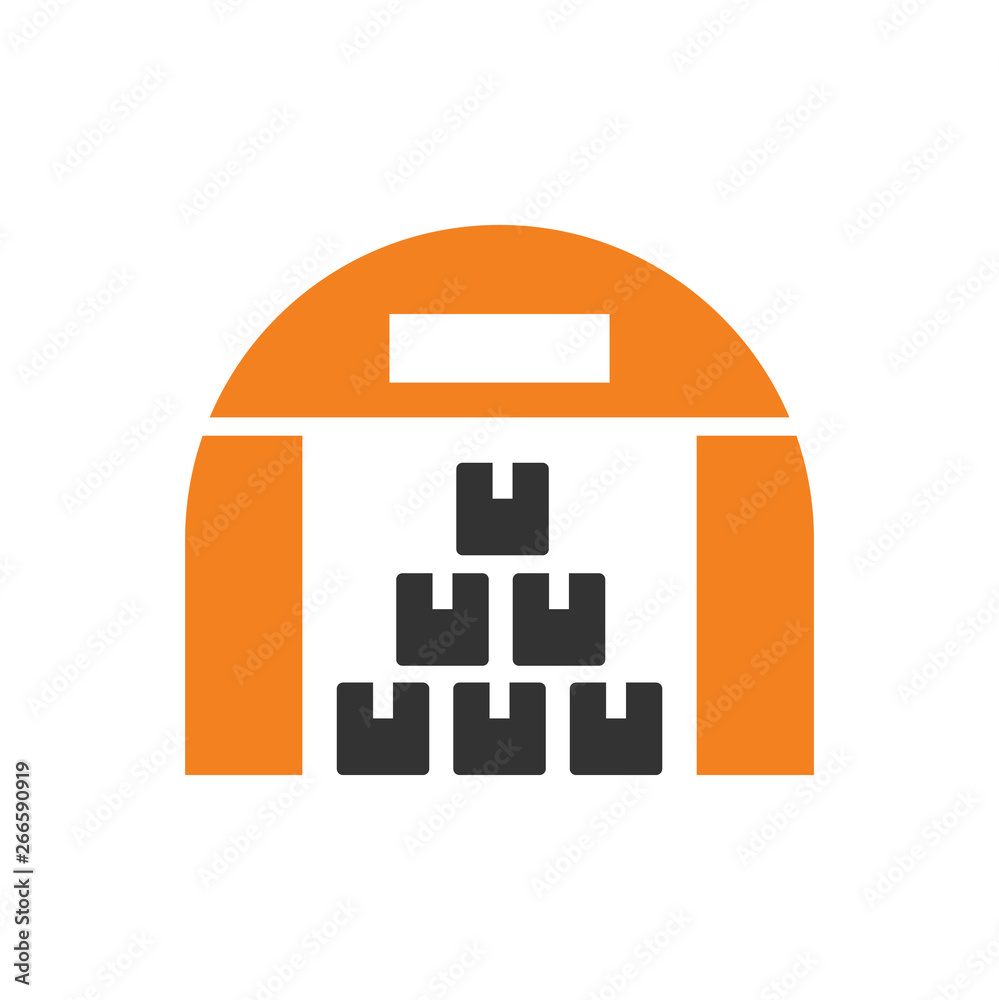 Poster delivery related icon on background for graphic and web design. simple vector sign. internet concept