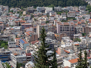 Fototapeta premium Panoramic view of Lamia City, Central Greece