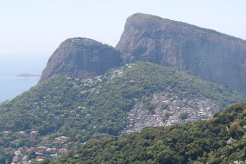 aerial view of the mountains