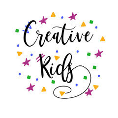 Creative Kids modern calligraphy. - 266593379
