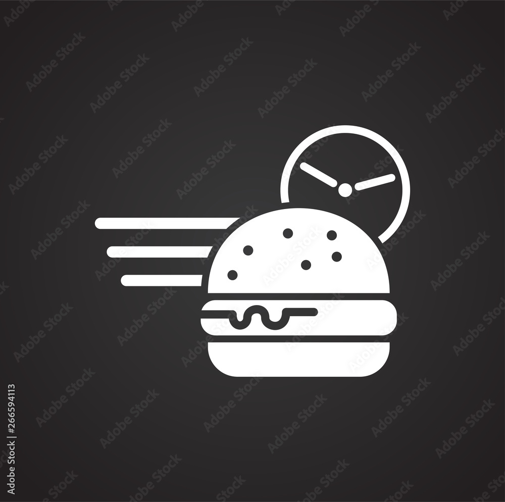 Poster delivery related icon on background for graphic and web design. simple vector sign. internet concept