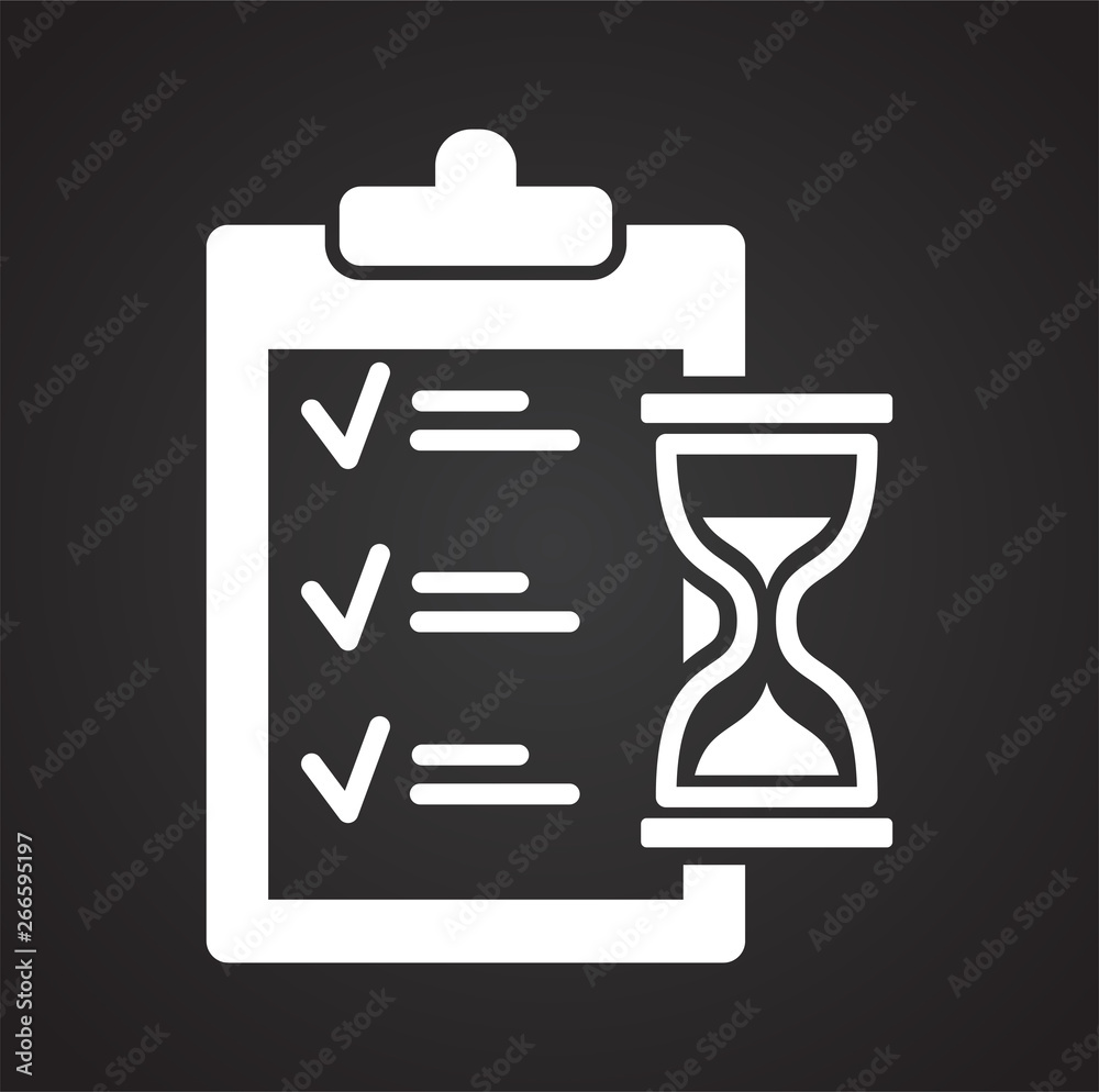 Poster delivery related icon on background for graphic and web design. simple vector sign. internet concept