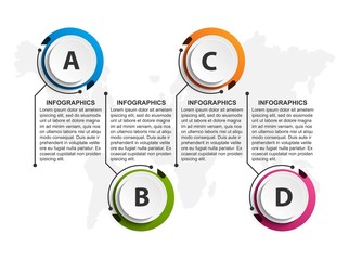 Infographic design organization chart template for business presentations, information banner, timeline or web design.