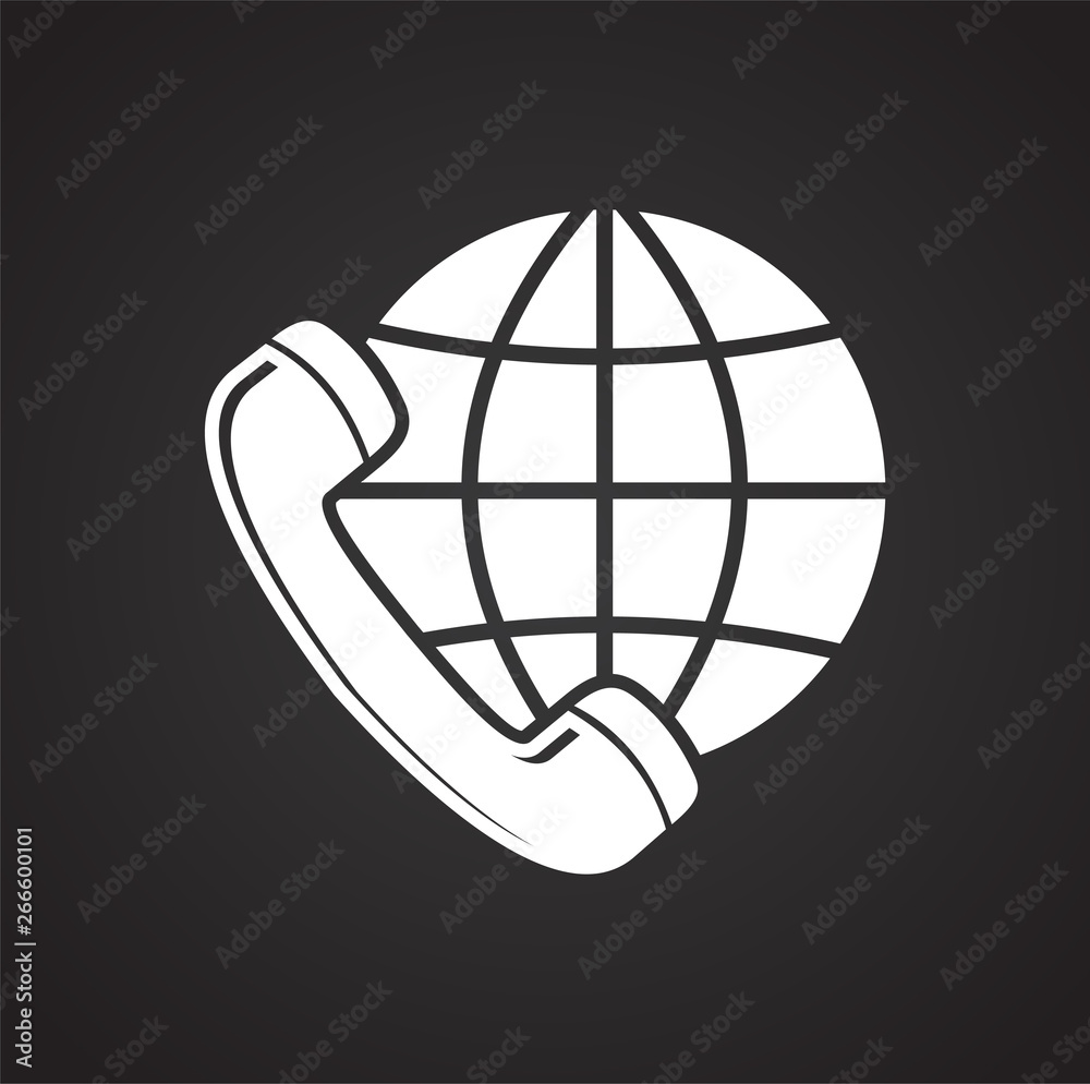 Poster delivery related icon on background for graphic and web design. simple vector sign. internet concept