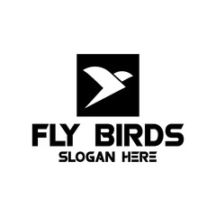 bird fly logo concept