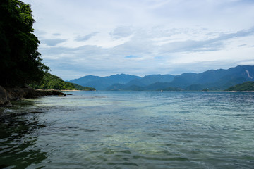 Tropical island in the sea