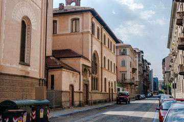 A street in Turin (Via Federico Campana), Italy