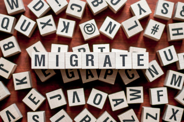 Migrate word concept on cubes
