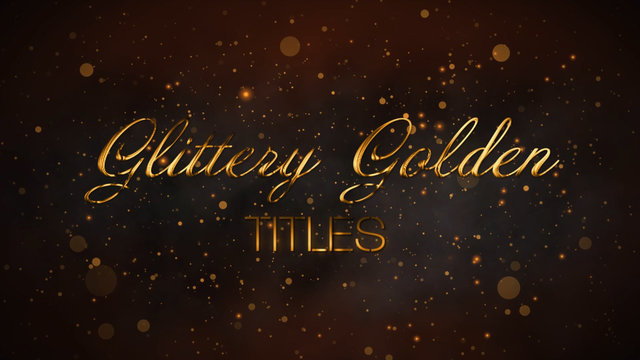 Glittery Golden Titles