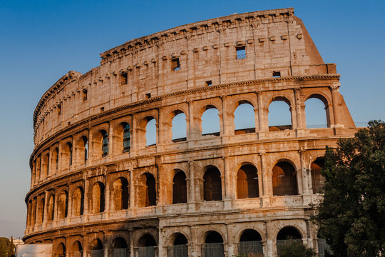 The Colosseum or Coliseum, also known as the Flavian Amphitheatre, is an oval amphitheatre in the centre of the city of Rome