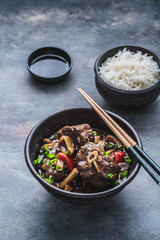 Stew lamb in pot, popular Hong Kong dish during winter