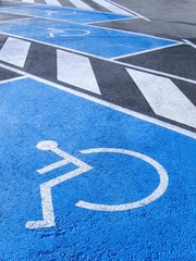 Disabled pedestrian crossing and parking