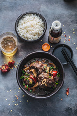 Stew lamb in pot, popular Hong Kong dish during winter