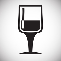 Wine related icon on background for graphic and web design. Simple vector sign. Internet concept symbol for website button or mobile app.