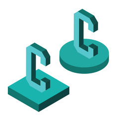 isometric alphabet 3d letters team 