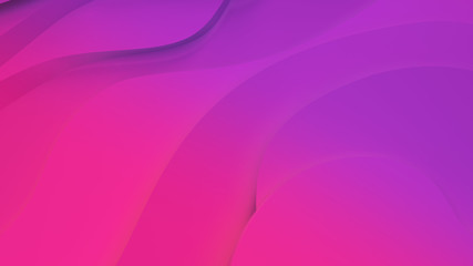 Elegant purple and pink neon color. relief. Abstract topographical background. Beautiful fluid design. chaotic ribbons create white flow. 3d illustration