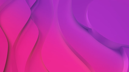 Elegant purple and pink neon color. relief. Abstract topographical background. Beautiful fluid design. chaotic ribbons create white flow. 3d illustration