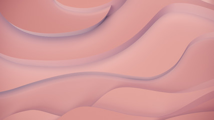 Elegant body color relief. Abstract topographical background. Beautiful fluid design. chaotic ribbons create white flow. 3d illustration