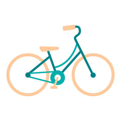 Bicycle Day - cute bike in flat style