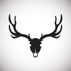 Obraz premium Animal skull icon on background for graphic and web design. Simple vector sign. Internet concept symbol for website button or mobile app.