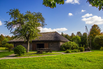 Fototapeta na wymiar Manor Adam Mickiewicz in the village of Zaosye. Brest region. Belarus.