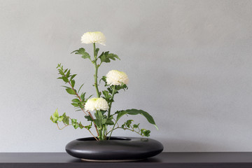 Japanese art of flower arrangement