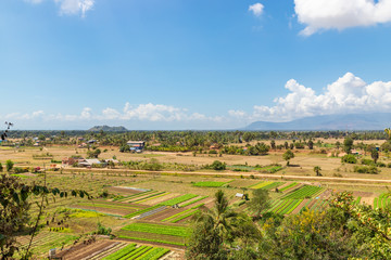 Fields near Phnom Chhngok Cave., located near Kampot, Cambodia.