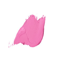 Lipstick stroke isolated on white background