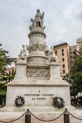 Fototapeta na wymiar Monument to Christopher Columbus, Genoa