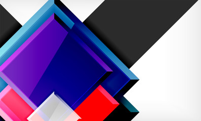 Colorful square and rectangle blocks background