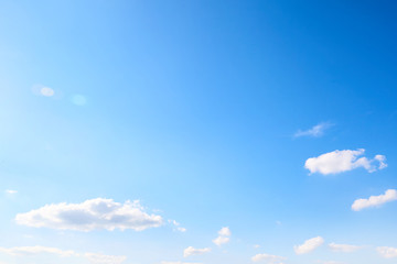 Obraz premium Air clouds in the blue sky