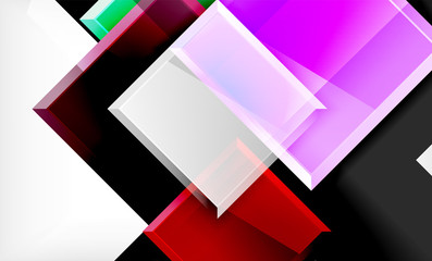 Color squares futuristic abstract background