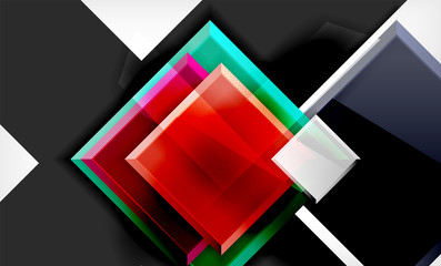 Color squares futuristic abstract background