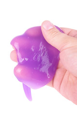 Purple color popular sticky slime toy
