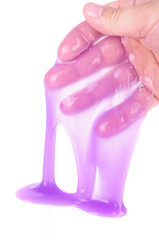 Purple color popular sticky slime toy