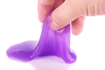 Purple color popular sticky slime toy