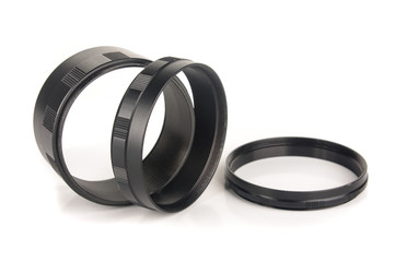Extension rings for macrophotography isolated