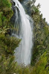 Fototapeta na wymiar Waterfall in Mount Kenya, Chogoria Route