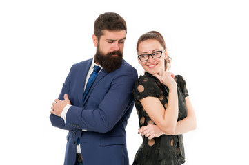 Figure out type of position you would really enjoy. Colleagues looking for new job. Man and woman compete for job position. Labor market competition. Job interview. HR manager. Office job lifestyle