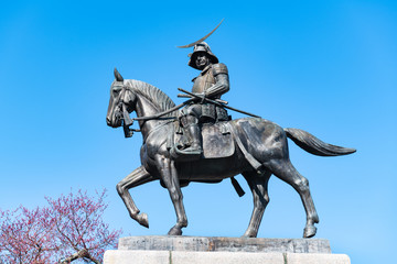 青葉城仙台市伊達政宗騎馬像